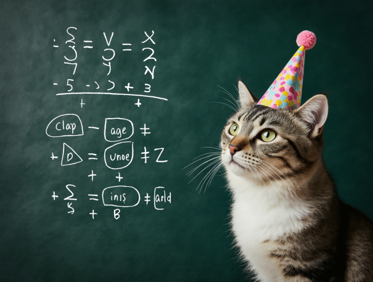 Âge du Chat en Âge Humain : Le Guide Complet avec Tableau d’Équivalence, Calculateur Rapide et Conseils pour Prolonger la Vie de Votre Adorable Félin 1… 2…